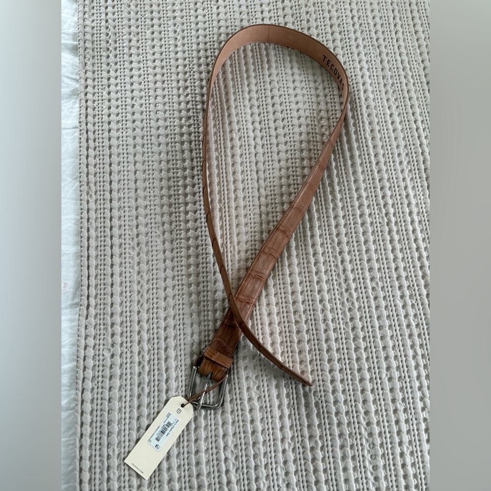 Tecovas Tan alligator Belt
